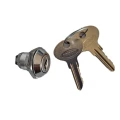 Zamek na klucz do zabudowy koszy na śmieci metal premium z dwoma kluczami