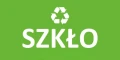 Naklejka do segregacji śmieci szkło zielona