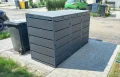 Zabudowa koszy na śmieci metal Premium 240l-3 na osiedlu