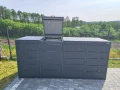 Obudowa na 4 kosze na śmieci 240l metal Premium