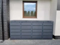 Obudowa pojemników na odpady metal Premium antracyt RAL 7016