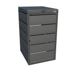 Zabudowa kosza na śmieci metal Premium antracyt 240l-1