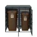 Kosze na śmieci 120l oraz 240l w zabudowie koszy Premium Combo