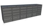 Zabudowa koszy na śmieci metal Premium antracyt 240l-6
