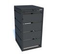 Zabudowa kosza na śmieci 120l metal Premium RAL 7016