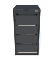 Zewnętrzna obudowa na kosz na śmieci 120l metal Premium RAL 7016