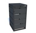 Zabudowa kosza na śmieci 120l metal Premium RAL 7016