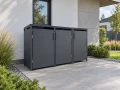 Nowoczesna metalowa zabudowa koszy 120l Optima